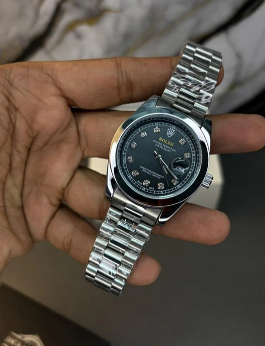 Rolex Datejust Stoned Dial Watch