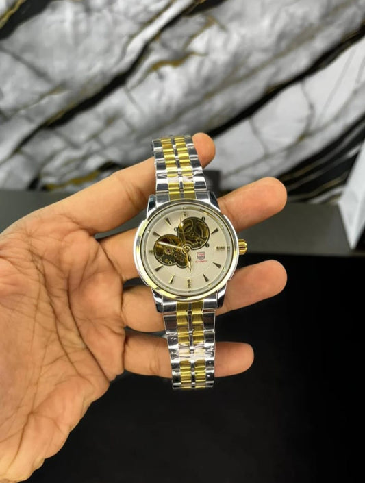 True Worth R4053 Automatic Skeleton Watch