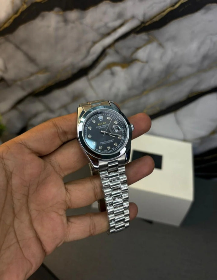 Rolex Datejust Stoned Dial Watch