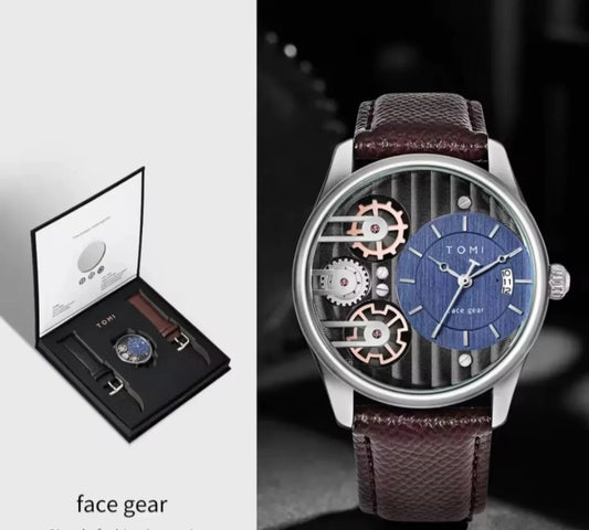 Tomi Facegear Dual Strap Watch
