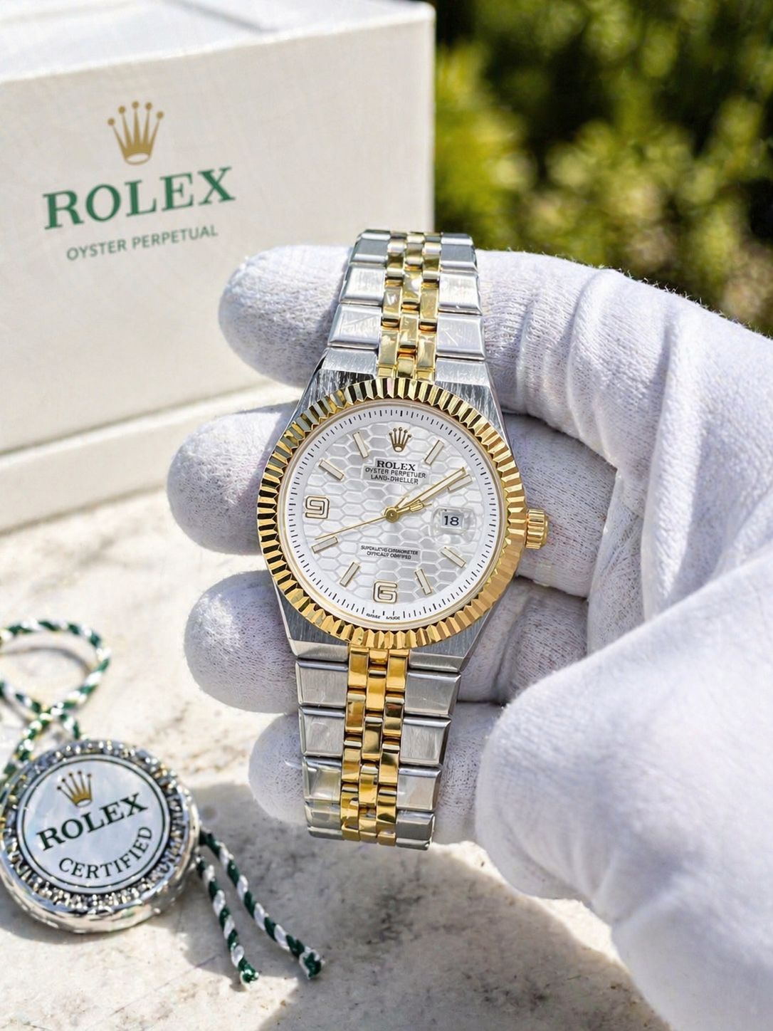 Rolex Land-Dweller Gold Watch