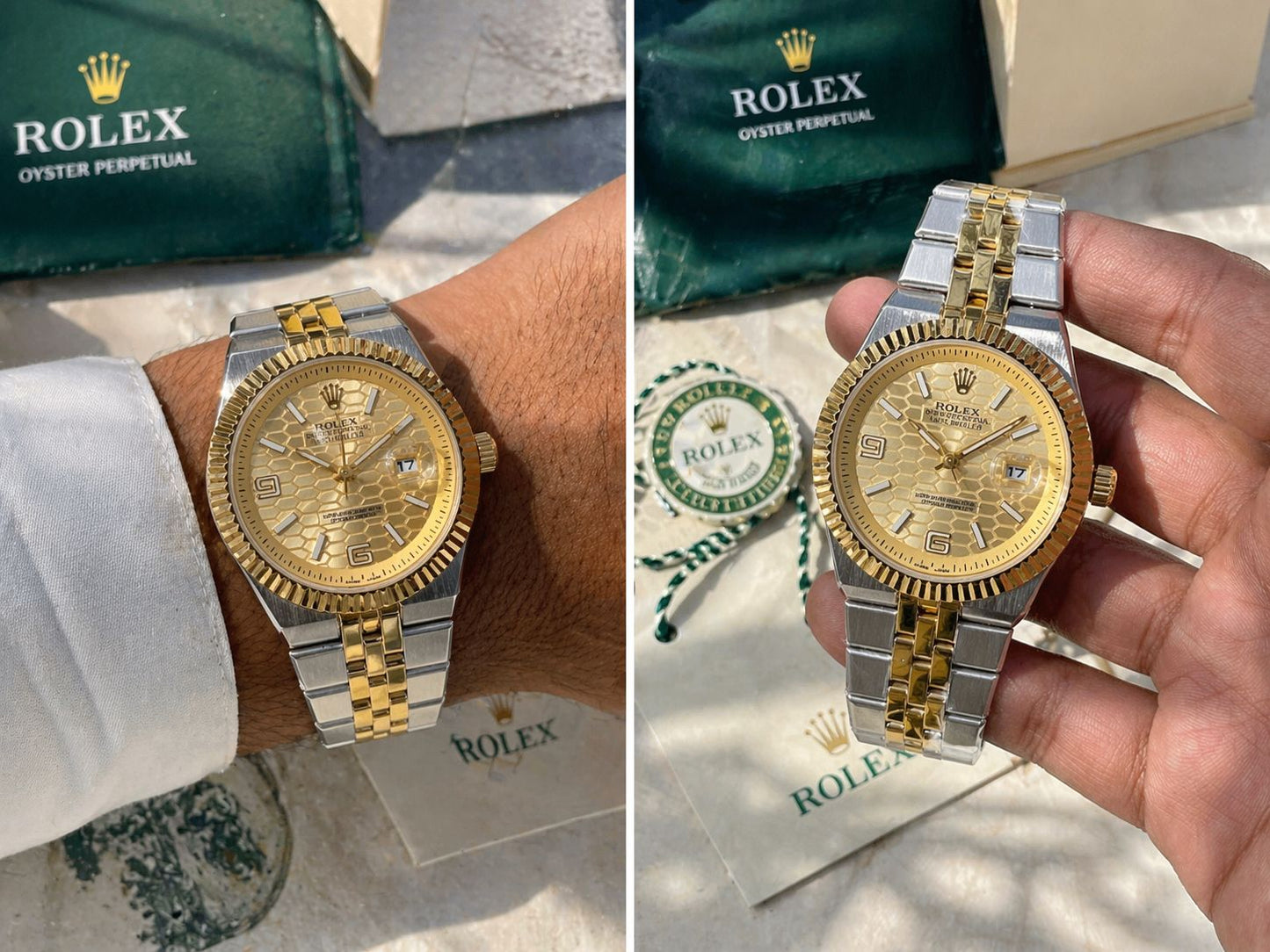 Rolex Land-Dweller Gold Watch