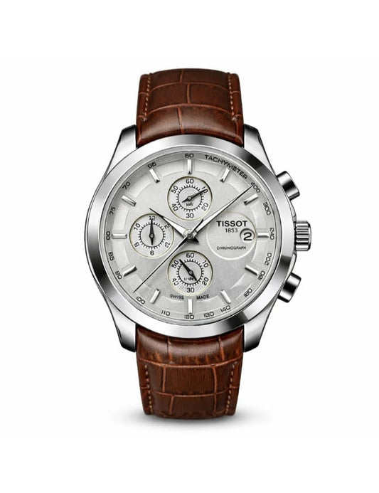 Tissot Leather Strap Chronograph Watch